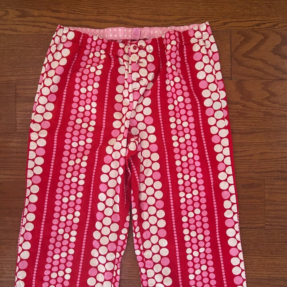 Vintage 2000’s Victoria’s Secret PINK Polka Dots Pajama Pants PJs Size Large i - Picture 5 of 12